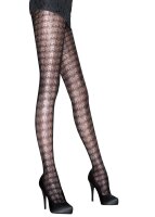 Aristoc Catwalk Trends Textured Chevron Tights Black SM