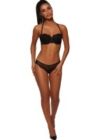 Gossard Lace Trägerloser Push-Up BH Black 70 I