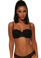 Gossard Lace Trägerloser Push-Up BH Black 70 I