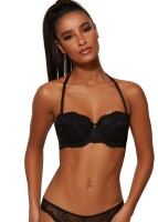 Gossard Lace Trägerloser Push-Up BH Black 70 I