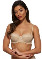 Gossard Lace Trägerloser Push-Up BH Nude 70 F