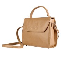 Handtasche Anette beige echt Leder