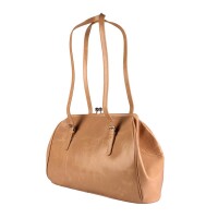 Handtasche Bianca beige echt Leder