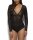 Gossard Glossies Lace Langarm Body Black