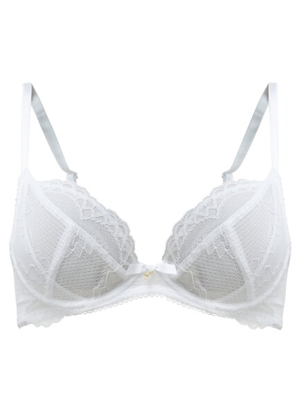 Gossard Lace Natural Push-Up BH White 80 C