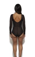 Gossard Glossies Lace Langarm Body Black XL