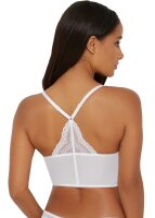 Gossard Lace Longline V-Bügel BH mit Frontverschluss White 70 F