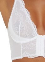 Gossard Lace Longline V-Bügel BH mit Frontverschluss White 70 F