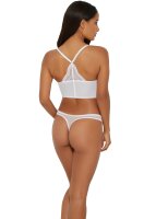 Gossard Lace Longline V-Bügel BH mit Frontverschluss White 70 F