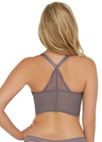 Gossard Lace Longline V-Bügel BH mit Frontverschluss Platin 75 E