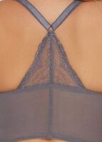 Gossard Lace Longline V-Bügel BH mit Frontverschluss Platin 75 E