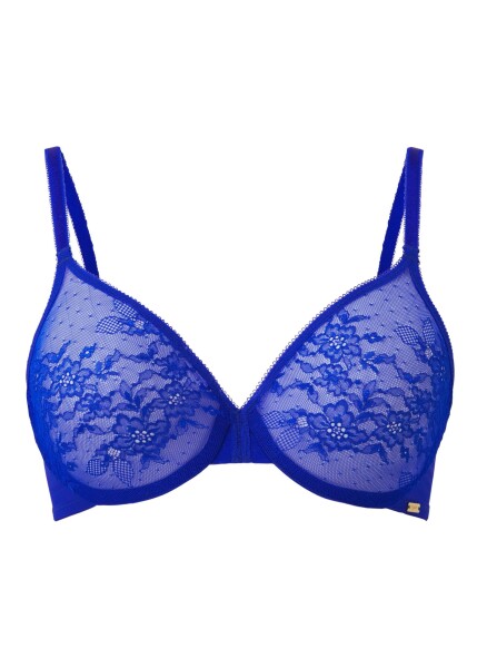 Gossard Glossies Lace Moulded BH Electric Blue 65 E