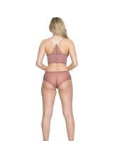 Gossard Lace Longline V-Bügel BH mit Frontverschluss Cinder Rose 70 E