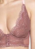 Gossard Lace Longline V-Bügel BH mit Frontverschluss Cinder Rose 70 E