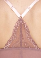 Gossard Lace Longline V-Bügel BH mit Frontverschluss Cinder Rose 70 E