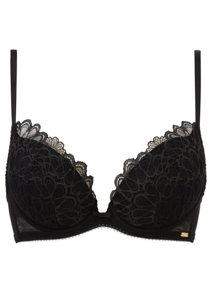 Gossard Swirl Push-Up BH Black 70 D