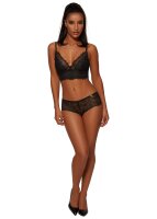 Gossard Swirl Bügelloser Longline BH Black 70 C