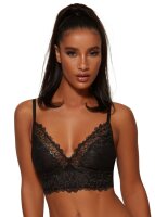 Gossard Swirl Bügelloser Longline BH Black 70 C