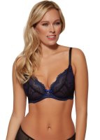 Gossard Lace Natural Push-Up BH Black/ Electric 75 B