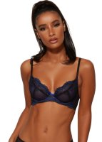 Gossard Lace Natural Push-Up BH Black/ Electric 75 C