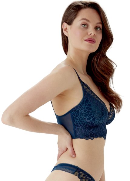 Gossard Swirl Bralette - Dark Teal/Eclipse